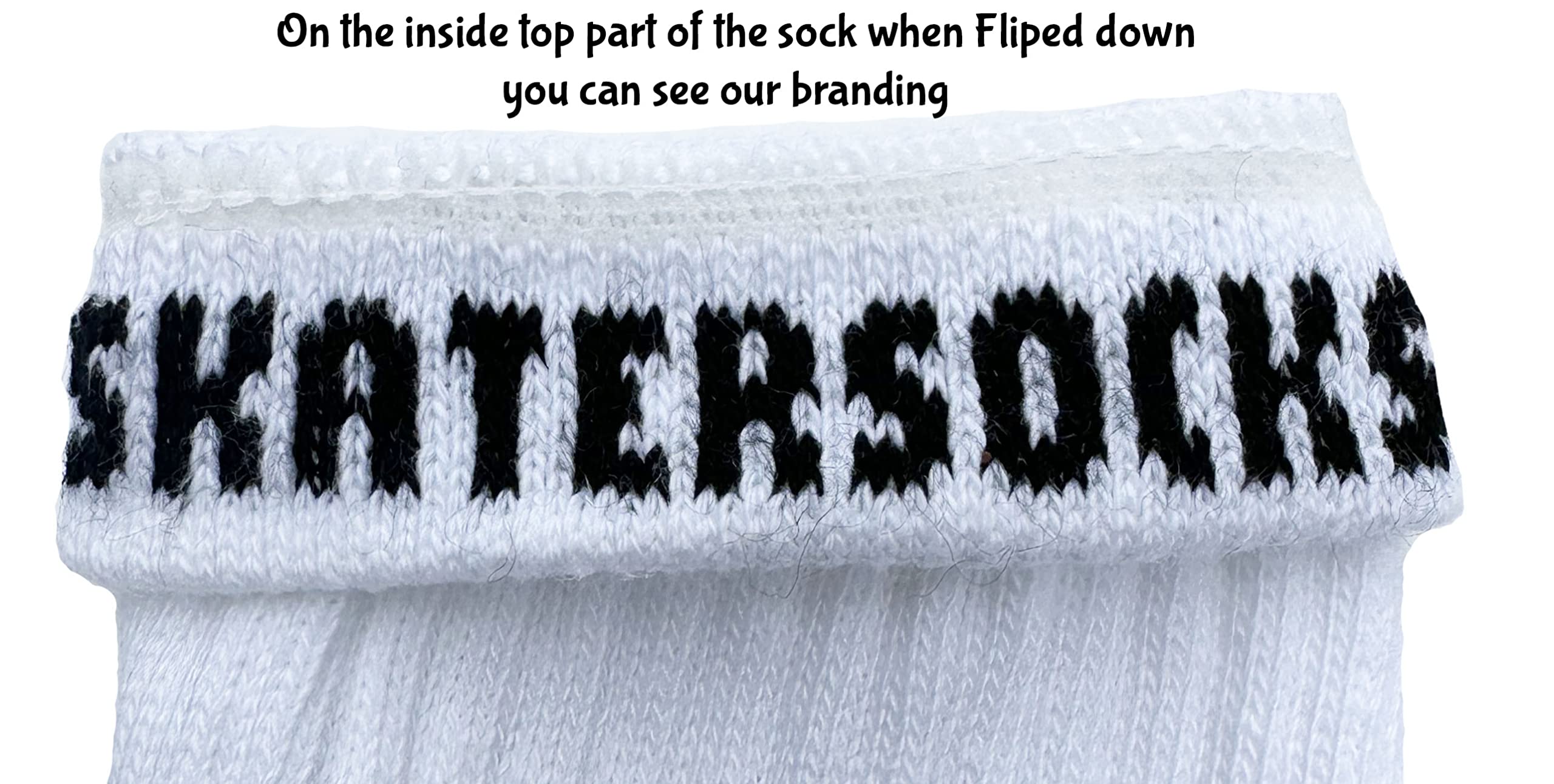 SKATERSOCKS made-in-USA white tube socks deliver everyday comfort