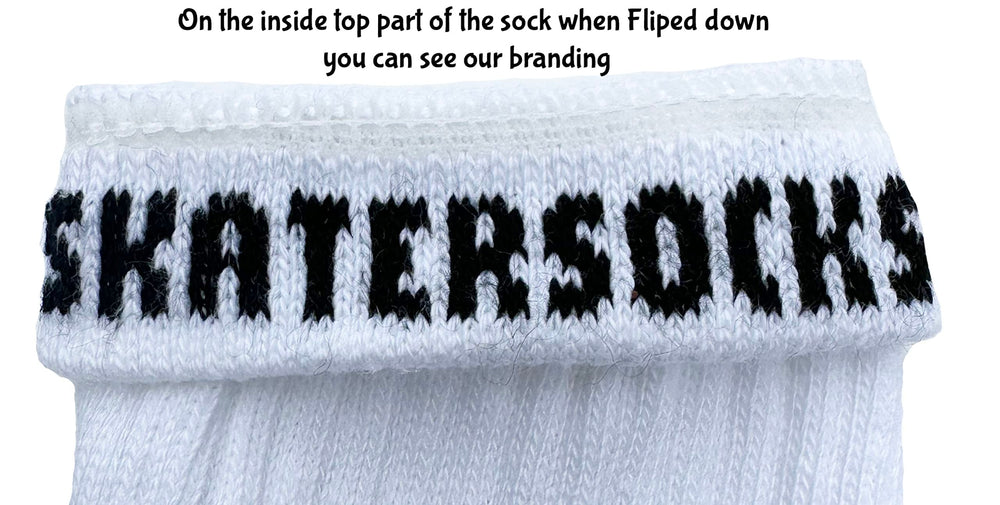 SKATERSOCKS made-in-USA white tube socks deliver everyday comfort