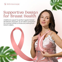 SKIN SAUVAGE wrinkle pillow adjustable shape eases sleeping position for customized chest support