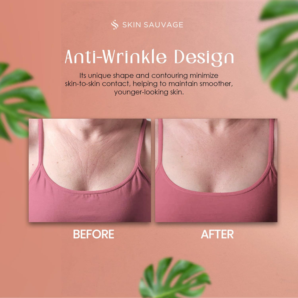 SKIN SAUVAGE wrinkle pillow machine-washable fabric stays fresh with gentle care