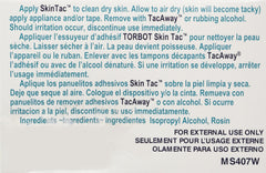 Skin-Tac Adhesive Barrier Wipes close-up: latex-free skin prep for adhesives.