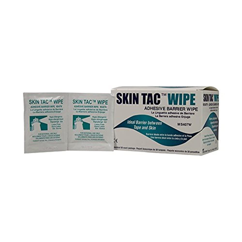 Skin-Tac Adhesive Barrier Wipes quilted-texture closeup highlighting premium, gentle cleansing for daily use.