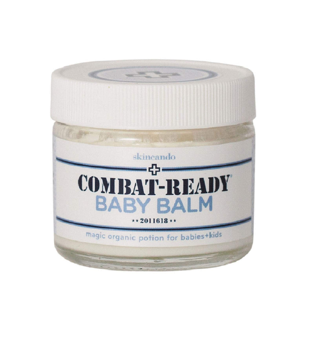 Skincando Combat Ready Skin Balm jar for babies and kids, moisturizing on contact