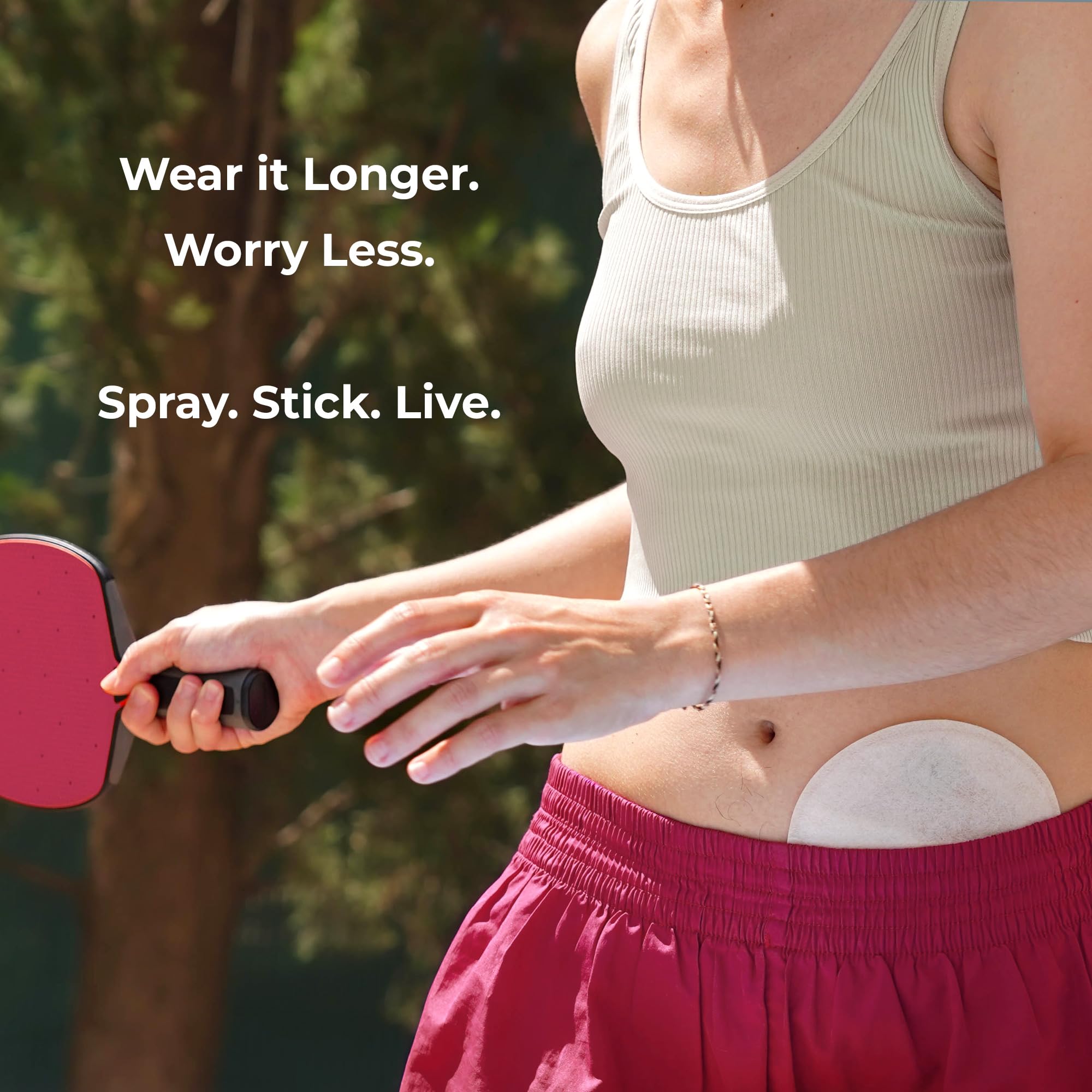 Skinister breast form adhesion offers natural feel during daily activities.