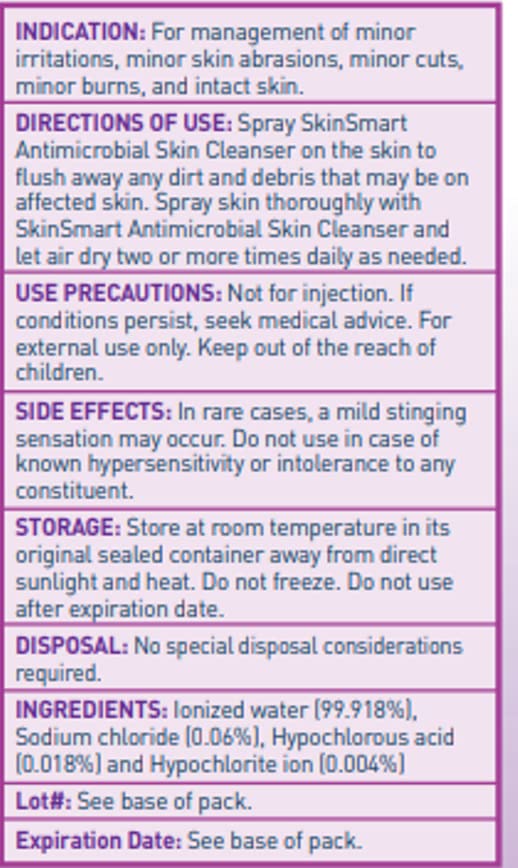 SkinSmart Nipple Relief Spray in-action with light mist on skin.