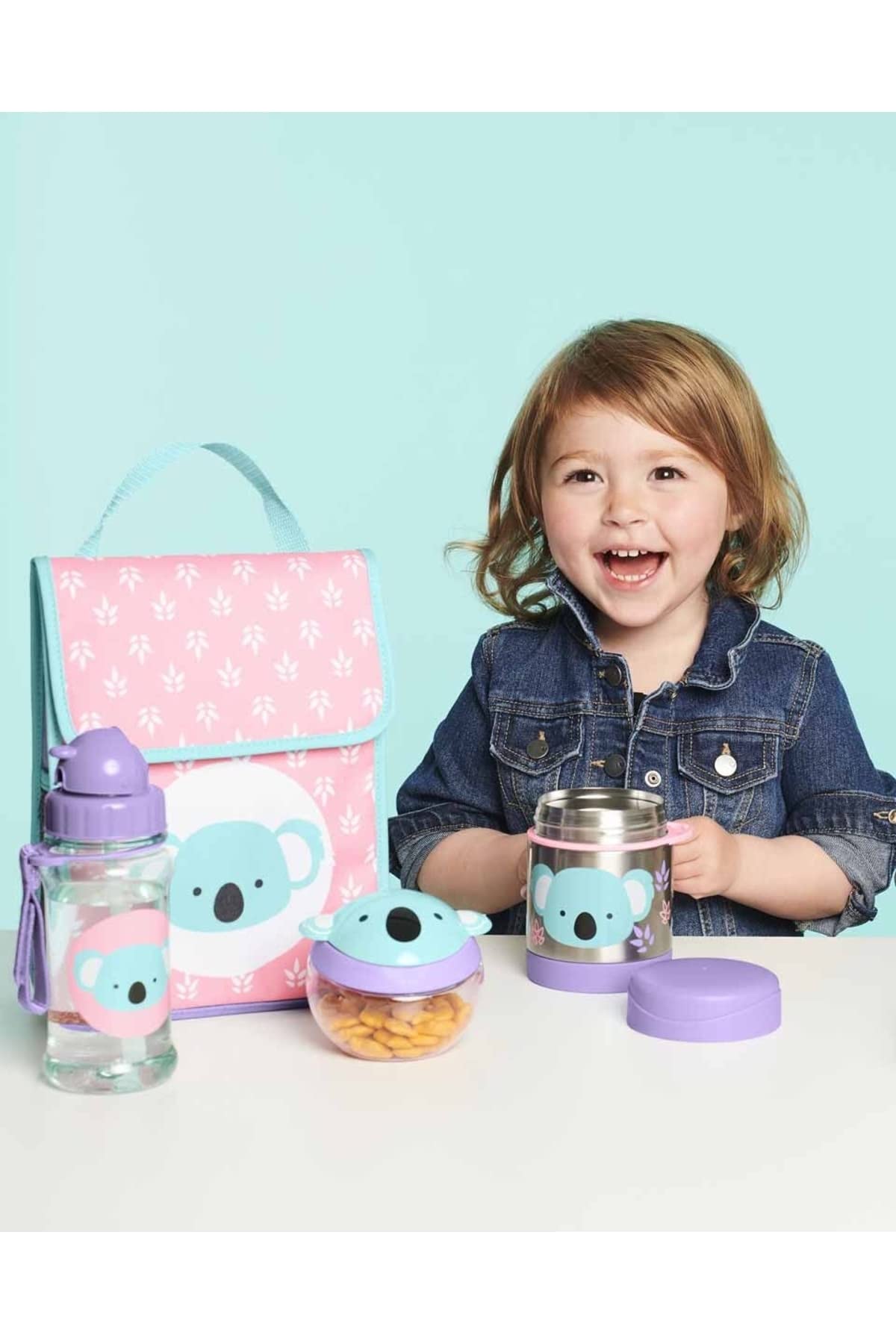 Skip Hop Koala colorful lunch container adds fun to school days.