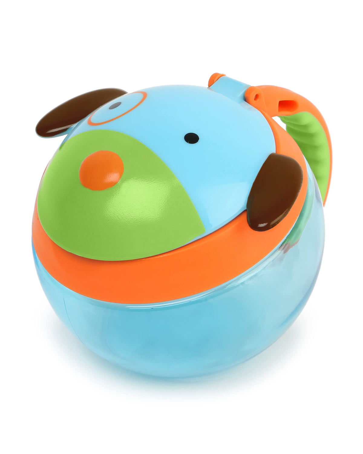 Skip Hop snack container dog design top view for easy on-the-go snacking