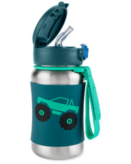 Skip Hop Sparks bottle with pop-up straw stays clean for mess-free sips