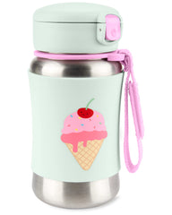 Skip Hop Sparks stainless steel sippy ice cream bottle keeps drinks cool on the go