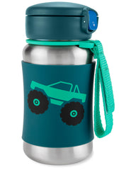 Skip Hop Sparks bottle with truck design provides easy grip for little hands
