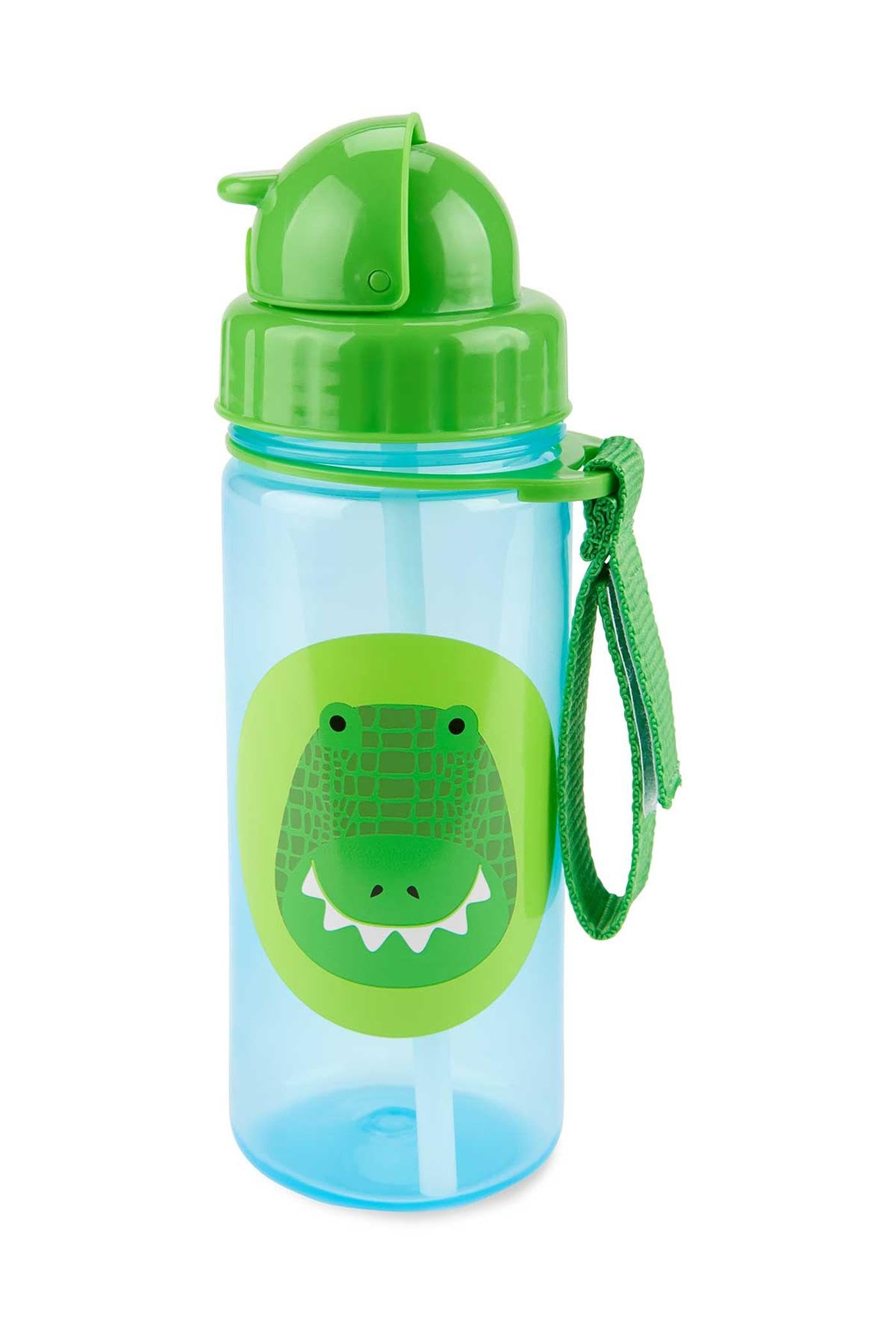 Skip Hop Zoo Pipet Crocodile bottle cap keeps drinks secure and easy to access