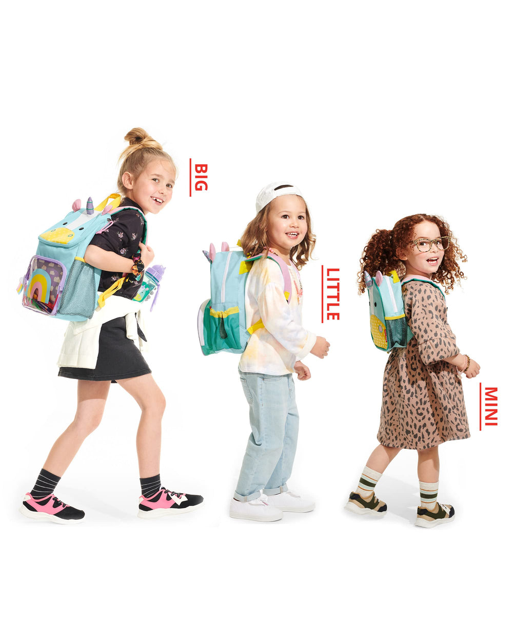 Skip Hop Zoo Unicorn detachable tether aiding calm walks in crowded spaces.