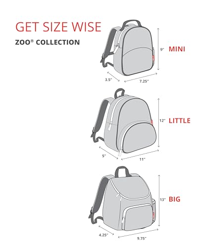 Skip Hop Zoo Unicorn compact dimensions 7.25W x 3.5D x 9H.