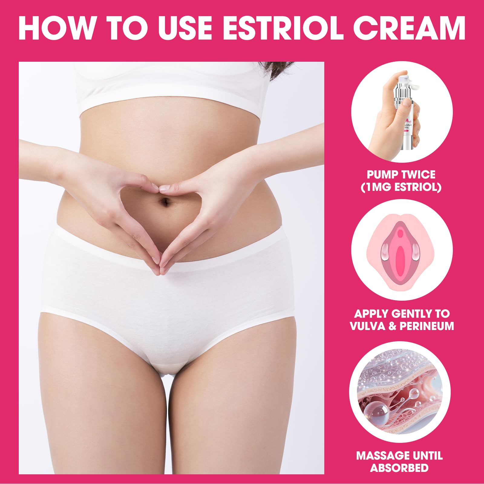 Sksoyt packaging image shows easy-to-use tube for daily vaginal care routine.