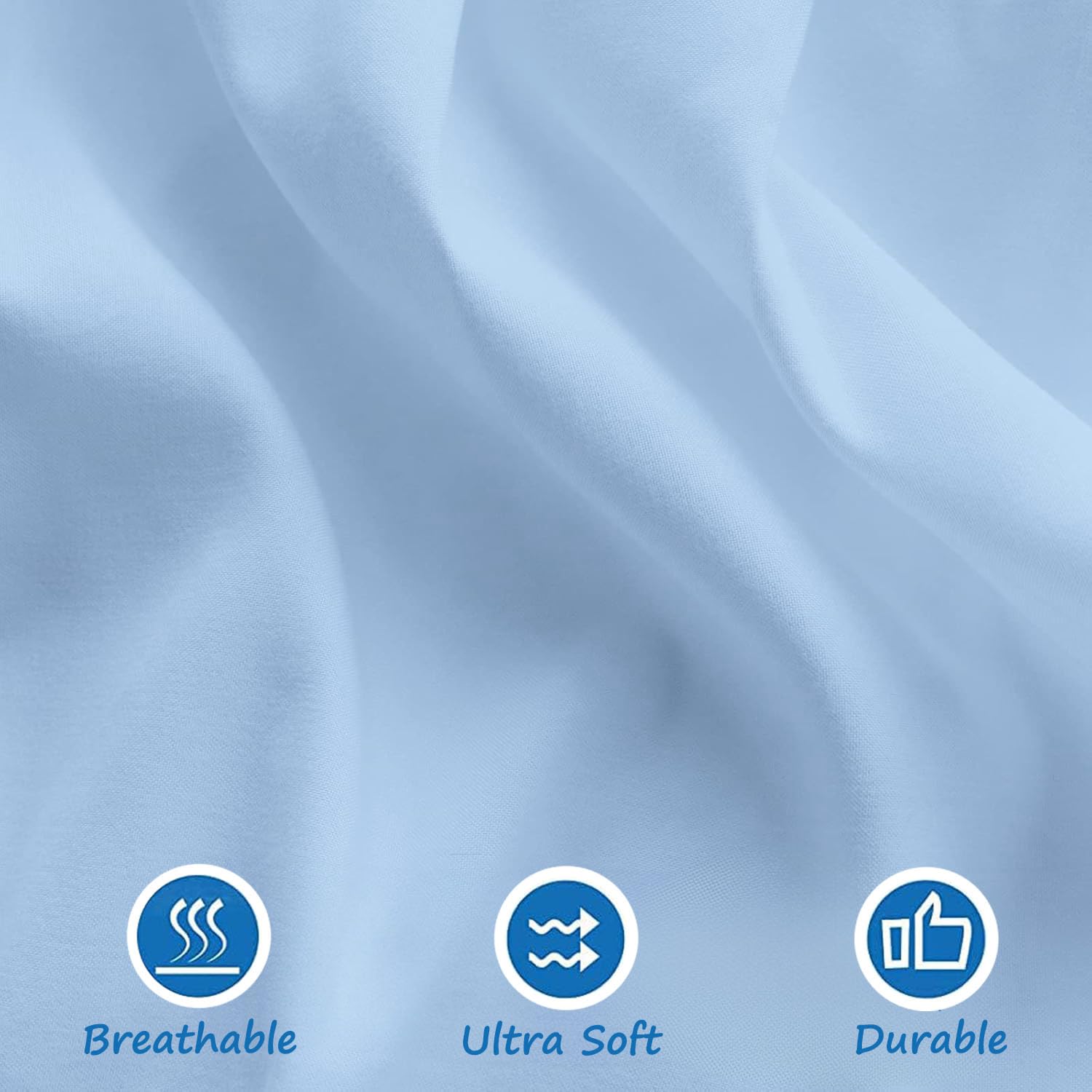 Sky Beddings gender-neutral crib skirt complements any nursery theme.