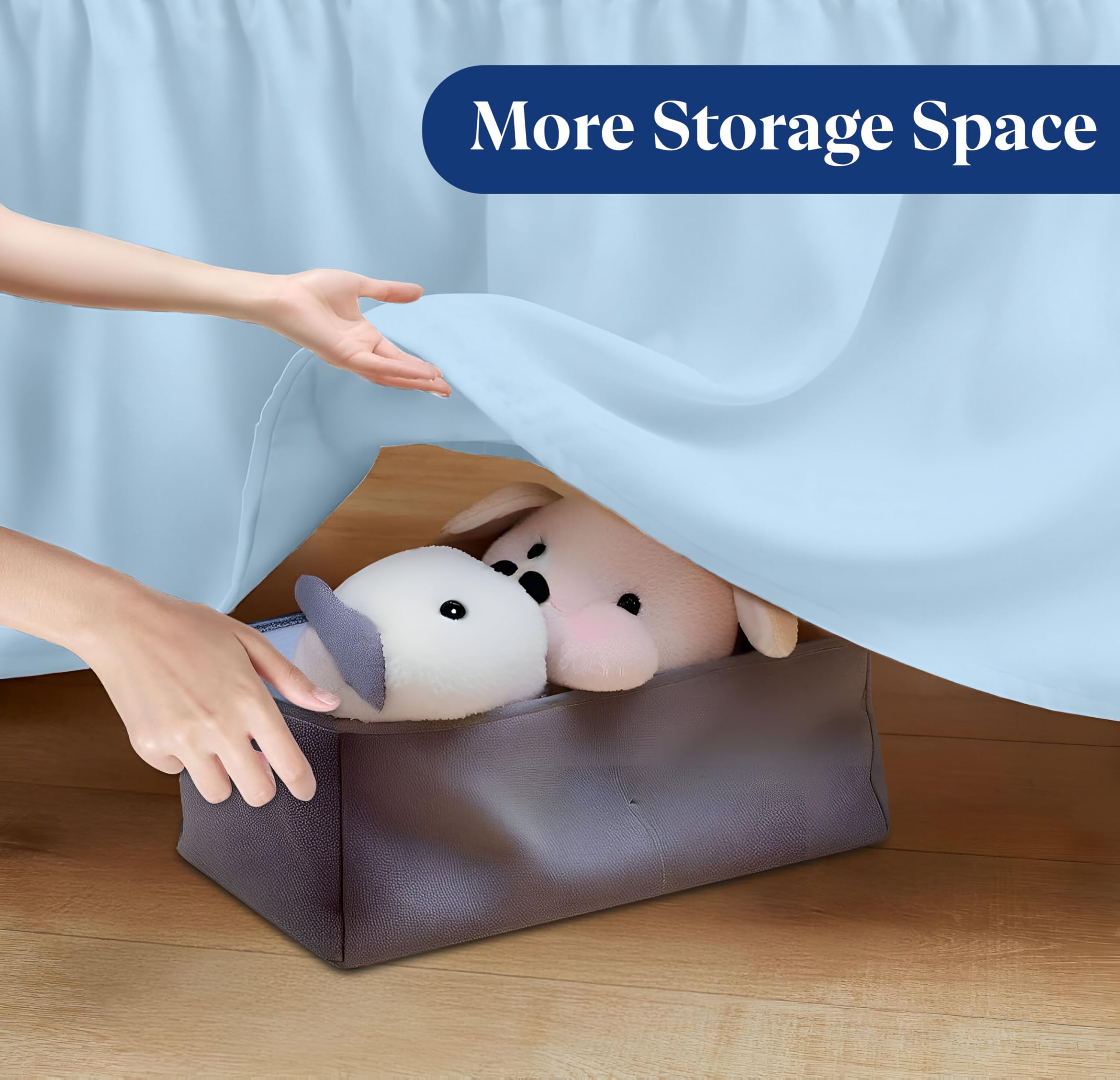 Sky Beddings soft microfiber crib skirt with gentle texture for baby comfort.