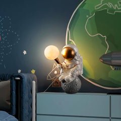 Skyblaze Moon shade lamp demonstrates space inspired bedside lighting