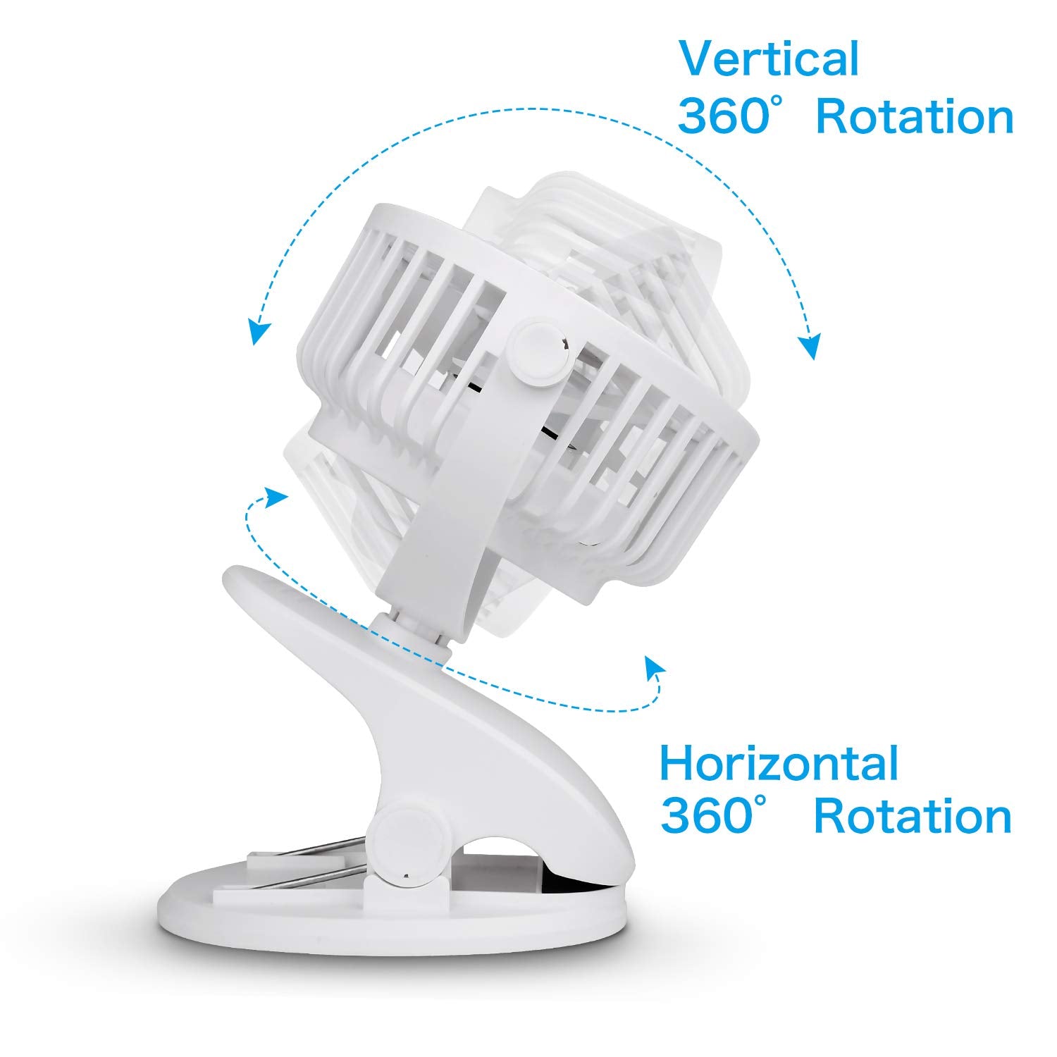 SkyGenius lightweight compact fan ideal for travel and storage.