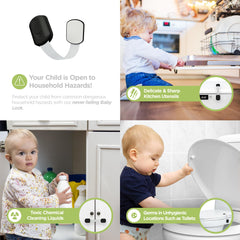 Skyla Homes Baby Locks adhesive-3M quick-apply for mess-free mounting.