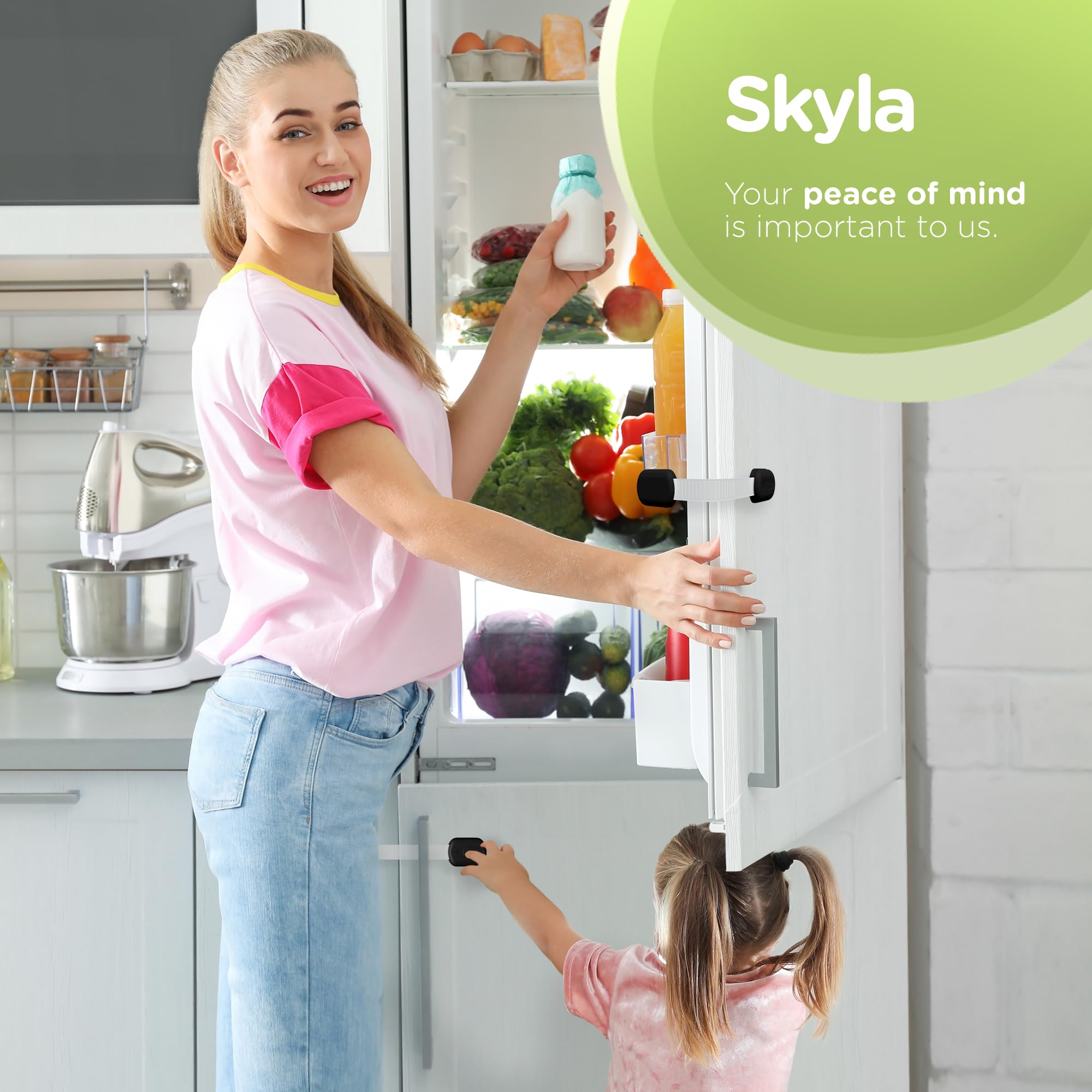 Skyla Homes Baby Locks no-screws design enables fast, tool-free installation.
