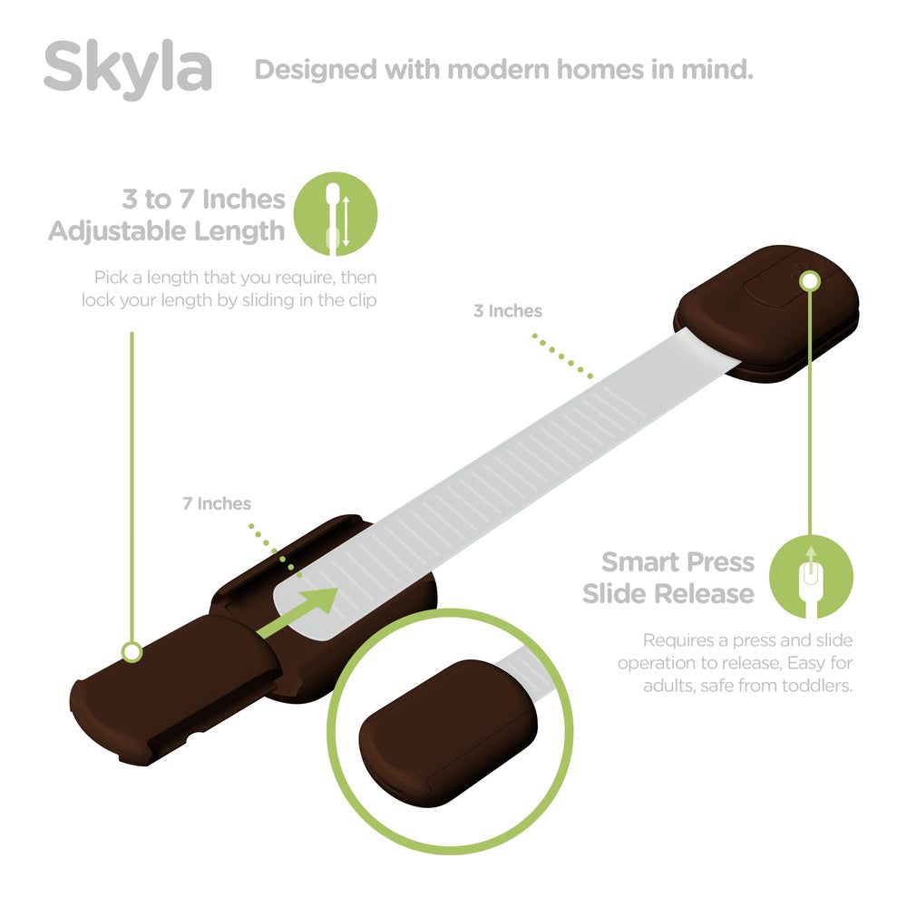 Skyla Homes screw-free installation highlights effortless setup for busy households.