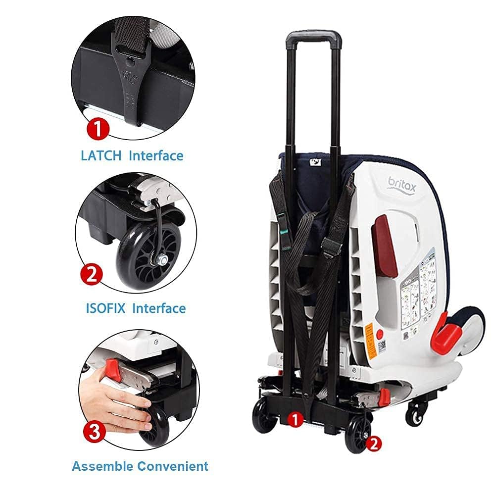 SkylarkJoy car seat trolley under-seat storage shows space-saving design.