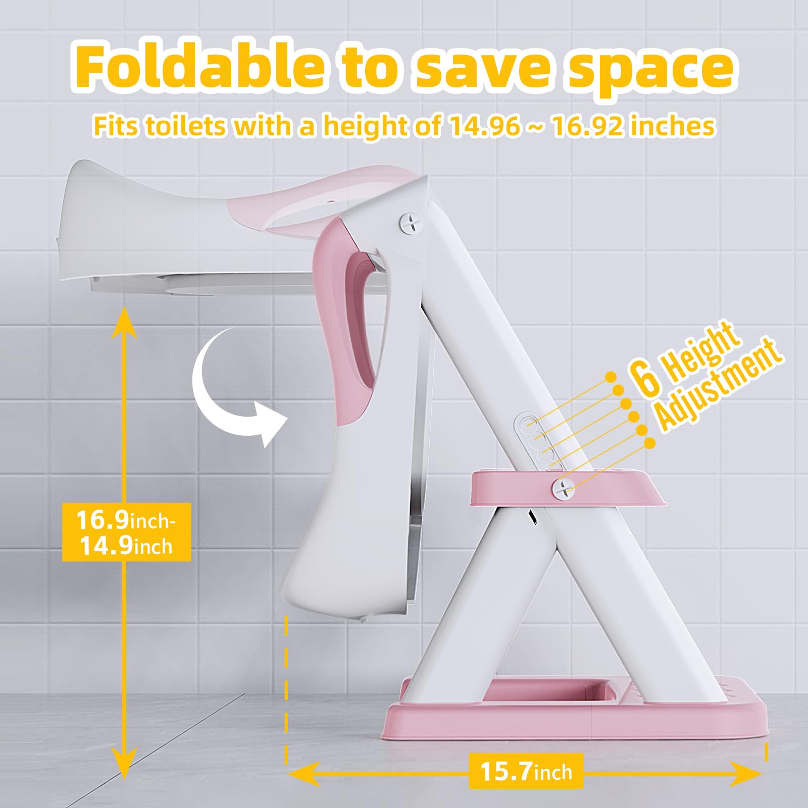 SKYROKU 8868 foldable-space-saver folds flat for compact storage.