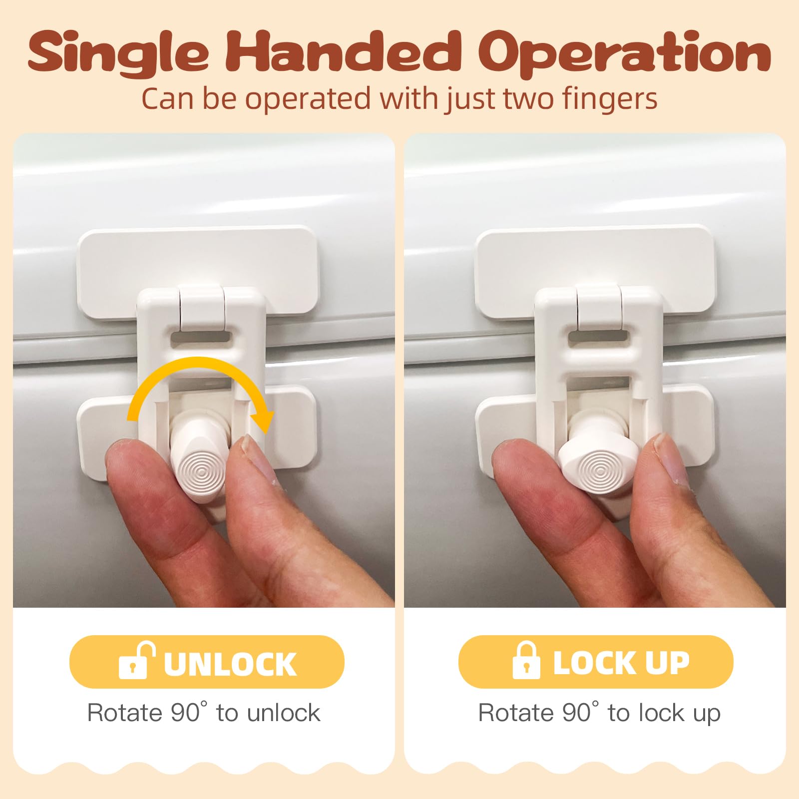 SKYROKU locks on a drawer enabling one-handed adult access