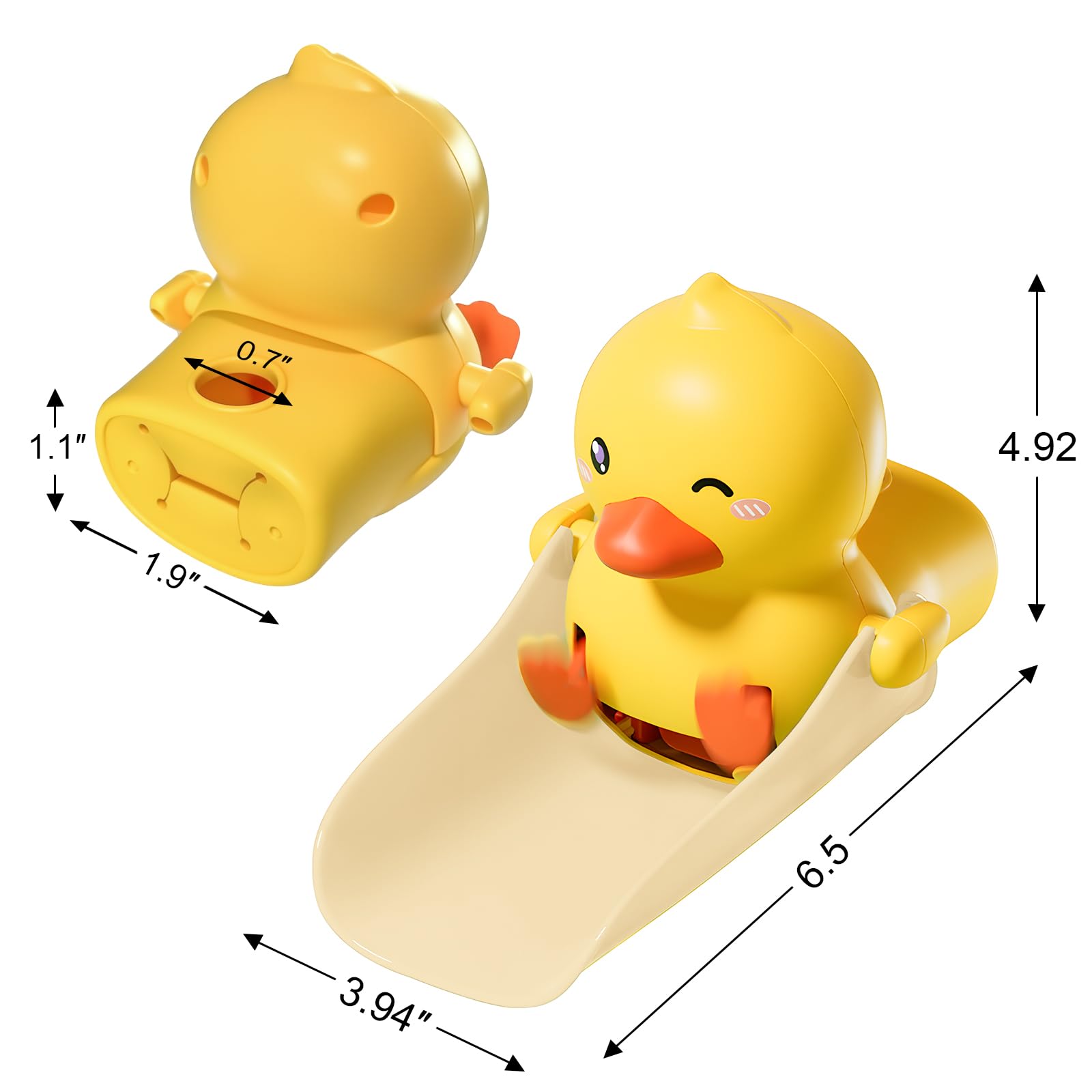 Skyroku Duck-Tastic top-mount fit demonstrates broad faucet compatibility.