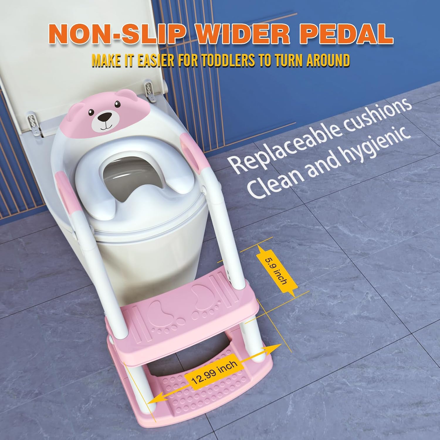 SKYROKU Potty Seat folds for compact storage and travel