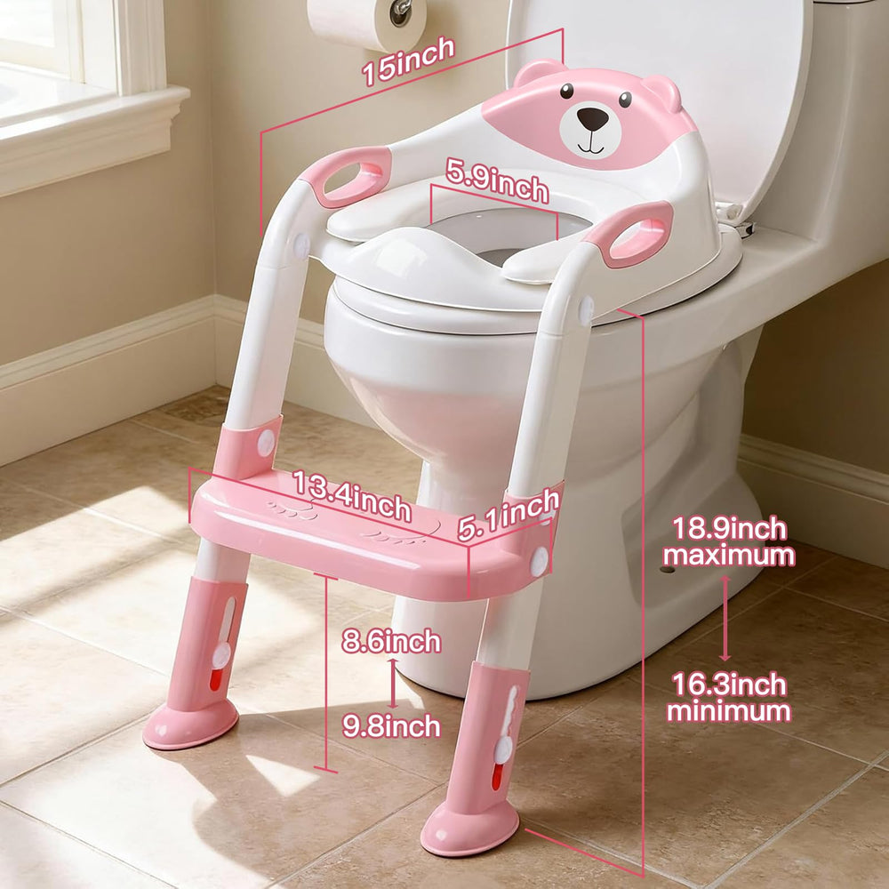 SKYROKU potty seat features non-slip pads for confident use by kids.