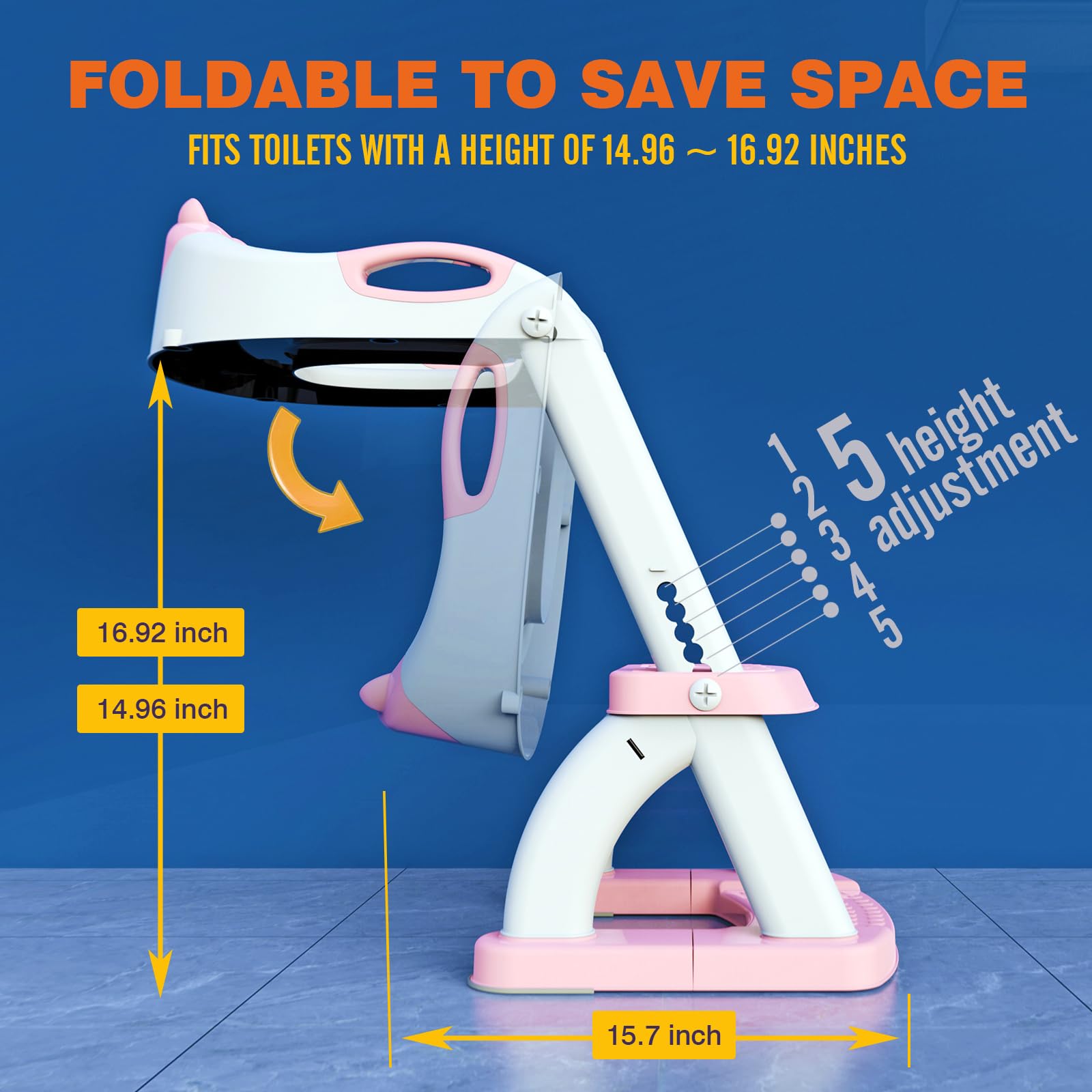 SKYROKU Potty Seat quick-setup with safety screws for fast installation