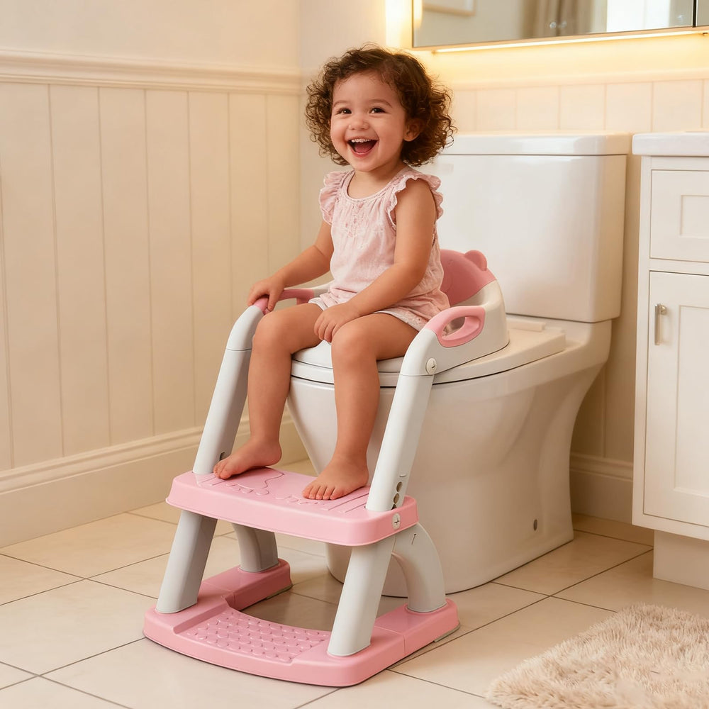 SKYROKU Potty Seat wide-base design enhances stability during use