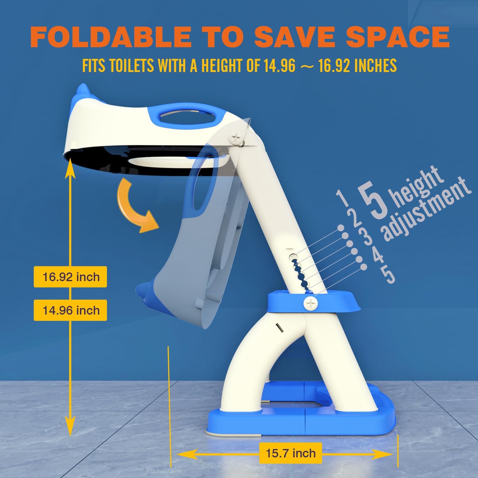 SKYROKU seat has a widened base for stability