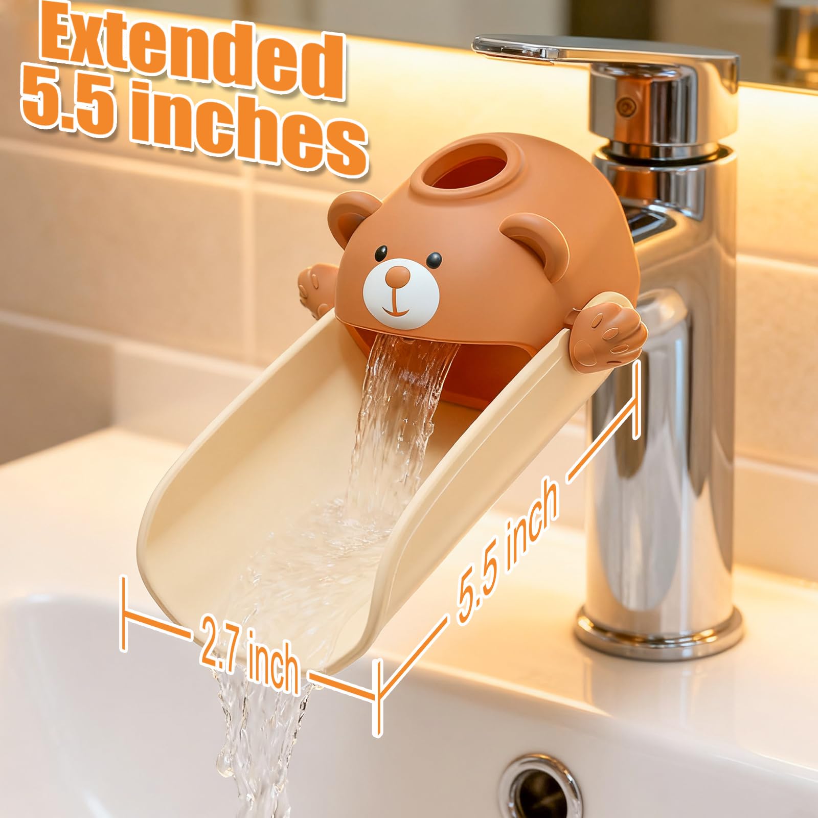 Skyroku temperature indicator shows color change as water gets hot to cue awareness