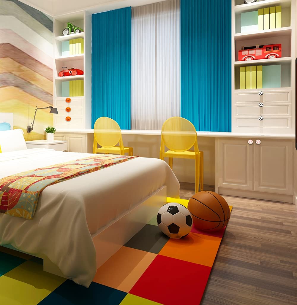 Skyscraper basketball knob close up focusing on soft rubber texture