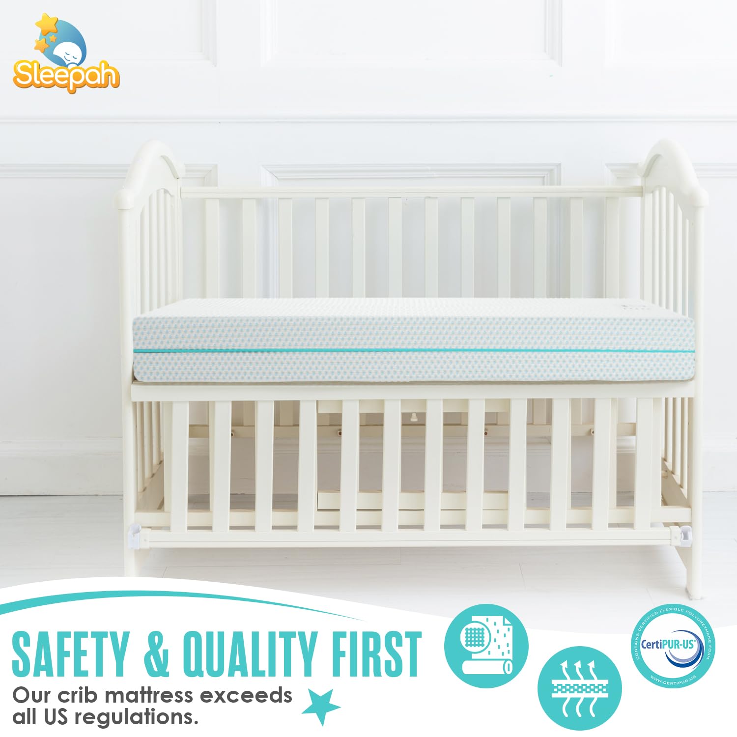 Sleepah removable washable cover, cotton outer layer.