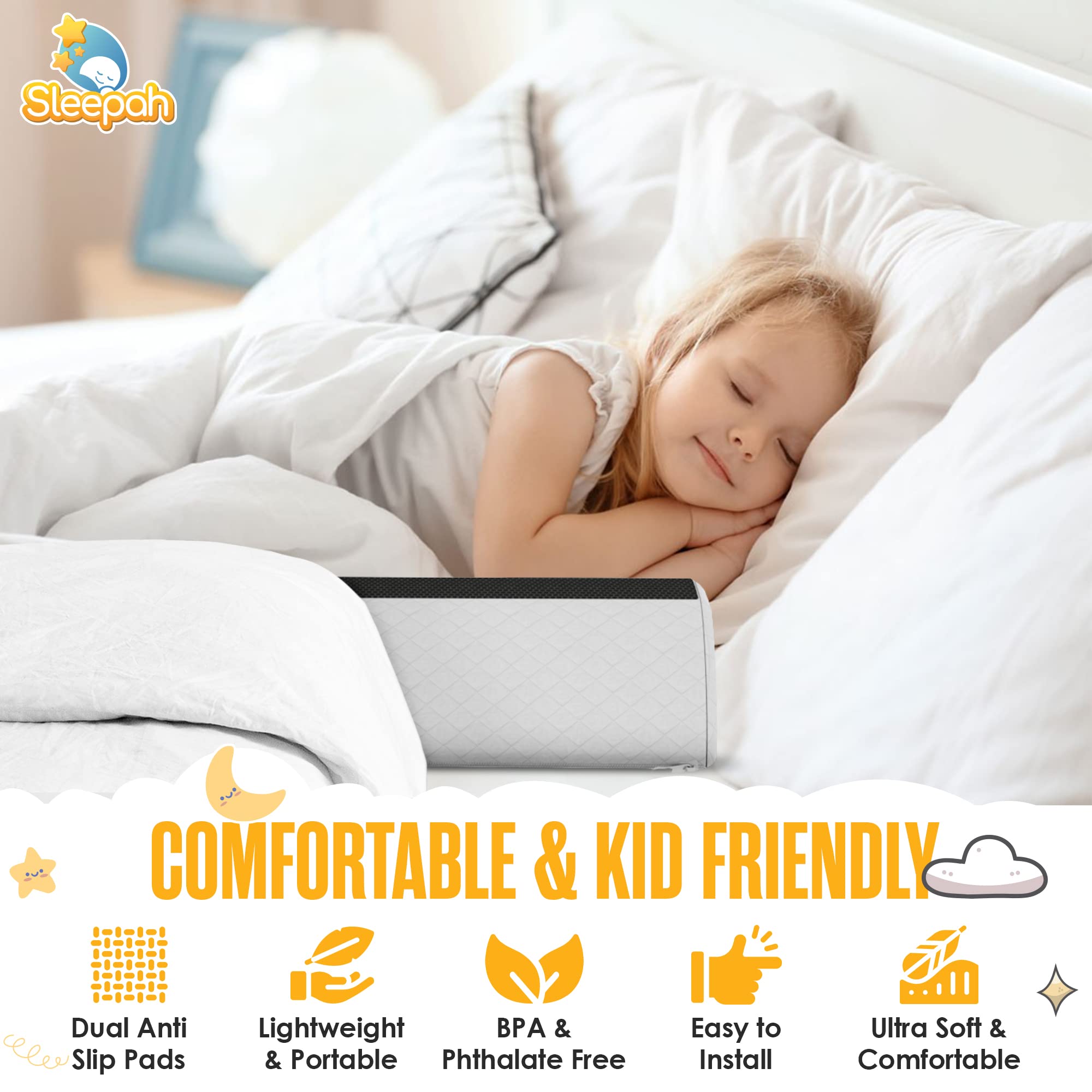 Sleepah soft plush fabric surface, gentle on skin for restful nights.