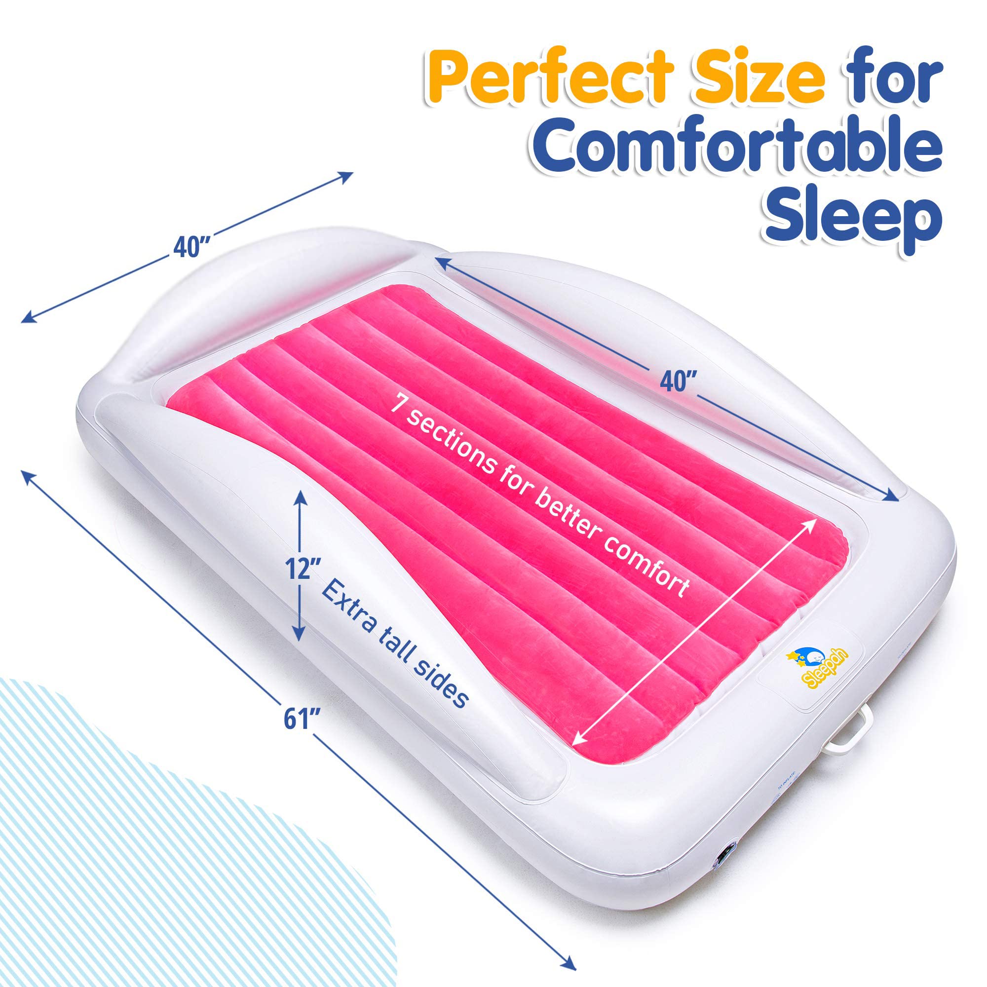 Sleepah pillow provides head comfort on travel nights.