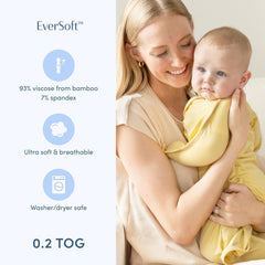 SleepingBaby EverSoft fabric is soft, breathable, ideal for summer comfort.