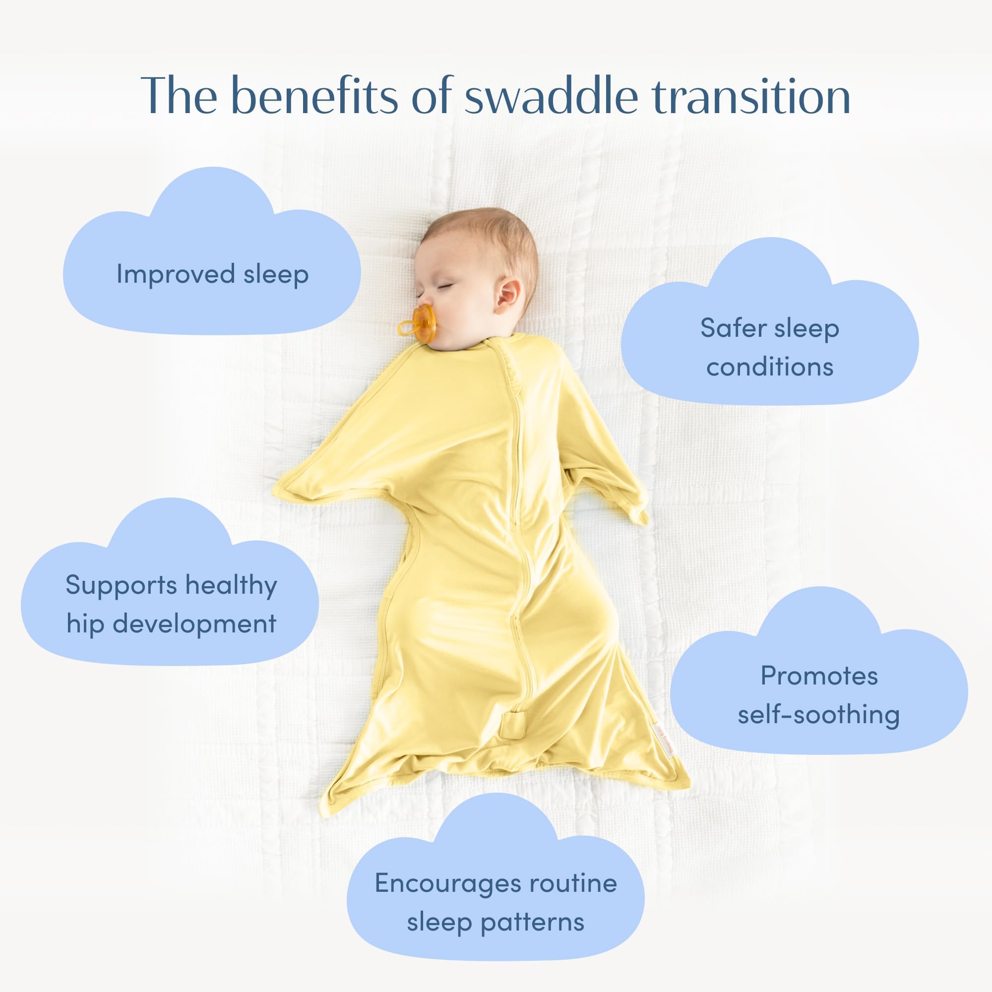 SleepingBaby Bamboo Zipadee-Zip Sunshine age 12-24 months size coverage.