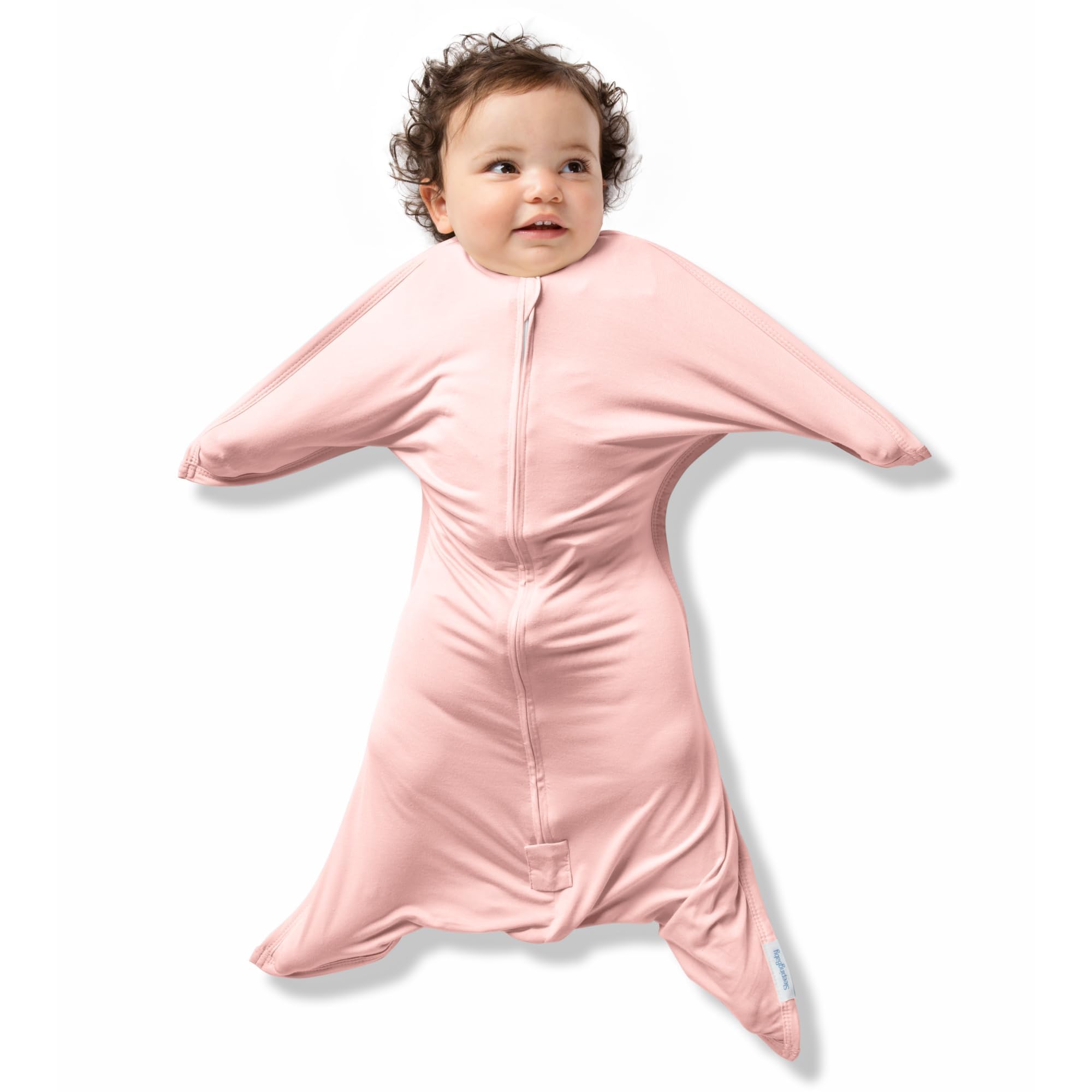 SleepingBaby bamboo zipadee-zip transition swaddle for secure sleep transition