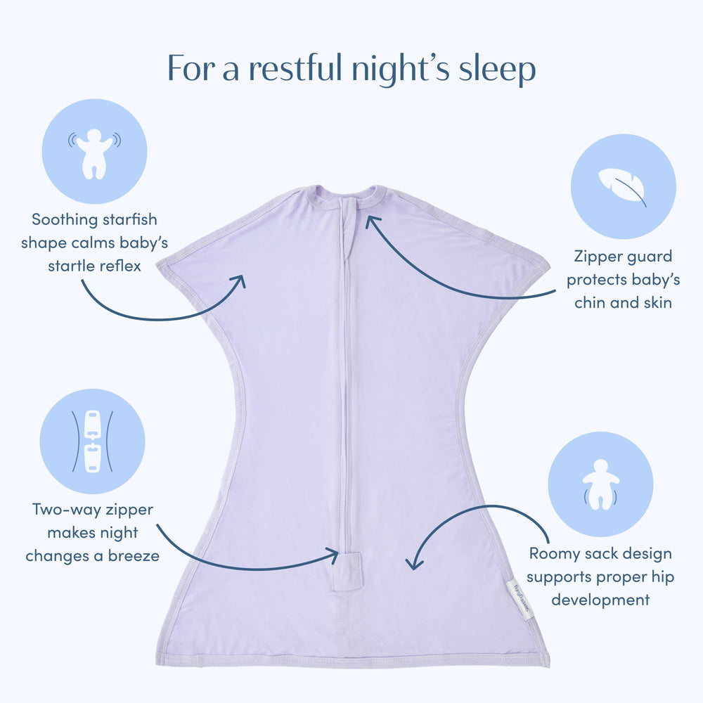 SleepingBaby breathable summer-friendly fabric promotes airflow during warm nights