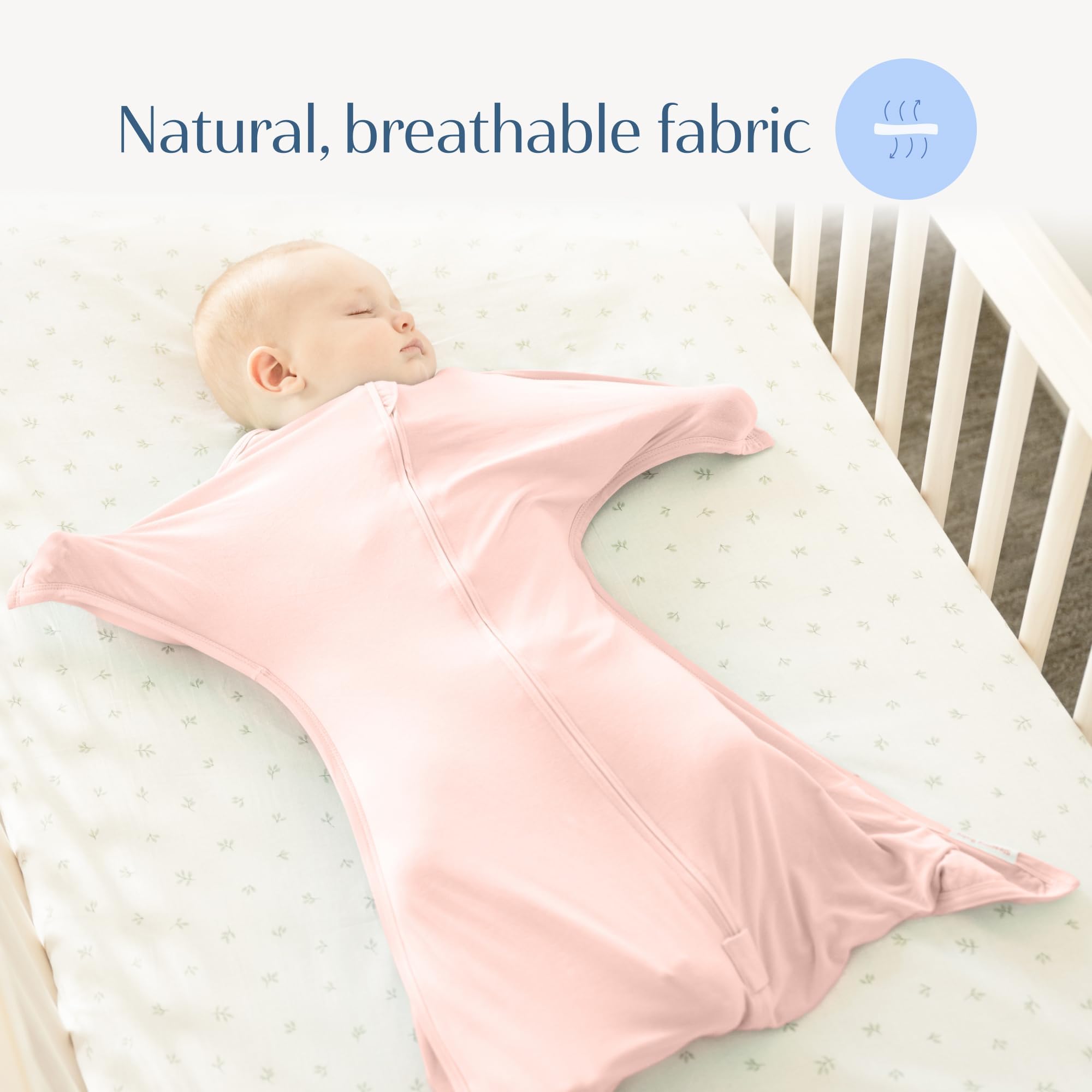 SleepingBaby dusty-rose colorway swaddle adds gentle style to bedtime