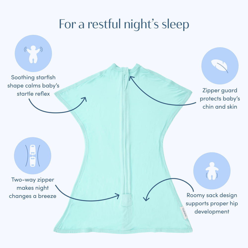 SleepingBaby adaptable fit helps achieve snug sleep.