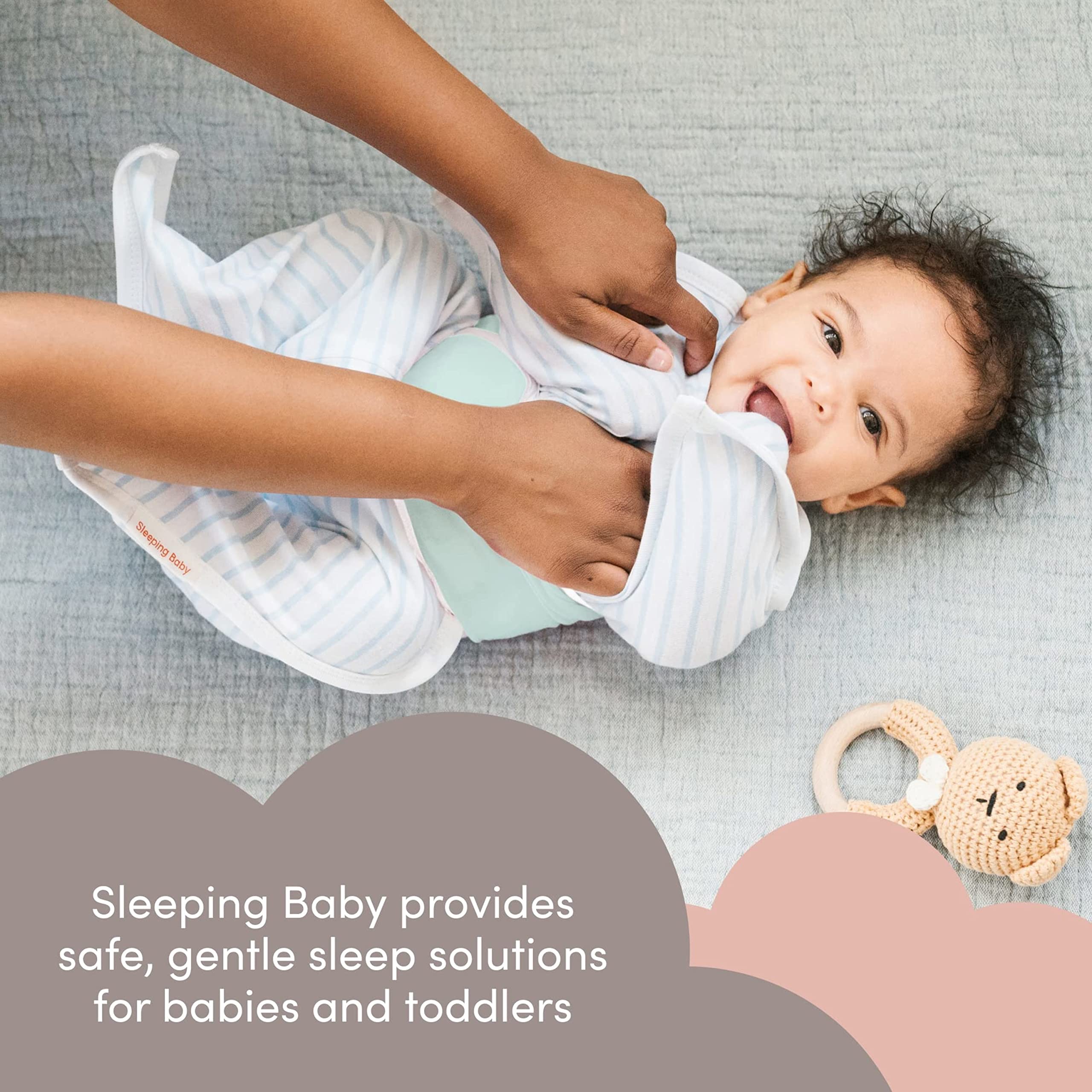 SleepingBaby Snuggle Strap with adjustable fit for gentle resistance.