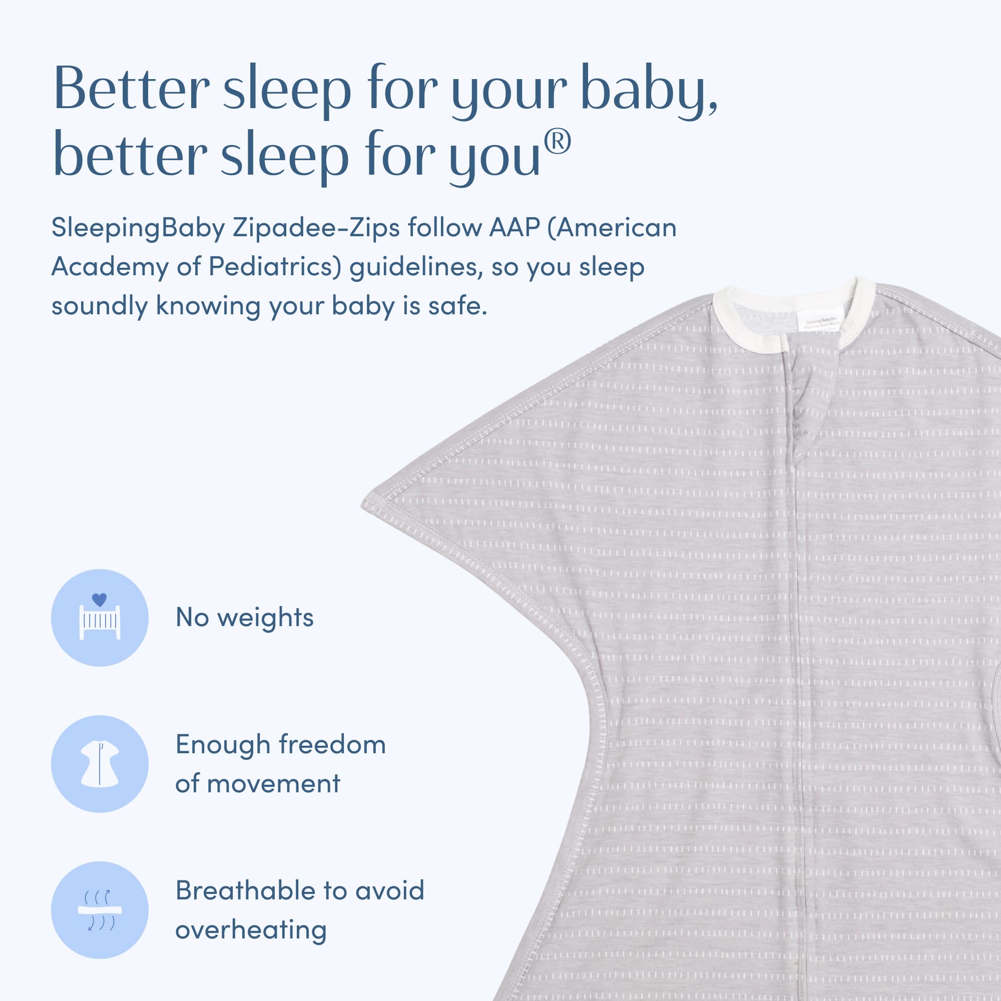 SleepingBaby two-pack display emphasizes value and convenience for busy families
