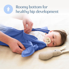 SleepingBaby ultra-safe design demonstrating freedom of movement without tangling.