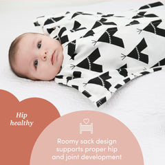 SleepingBaby Zipadee-Zip full-length zipper enables quick diaper changes.
