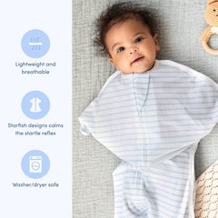 SleepingBaby Zipadee-Zip room design supports hip and leg movement while staying snug.